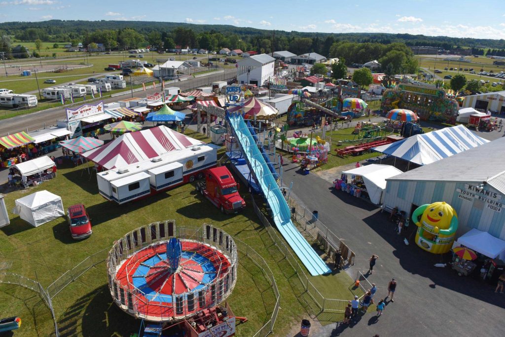 Boonville Oneida County Fair Aerial View